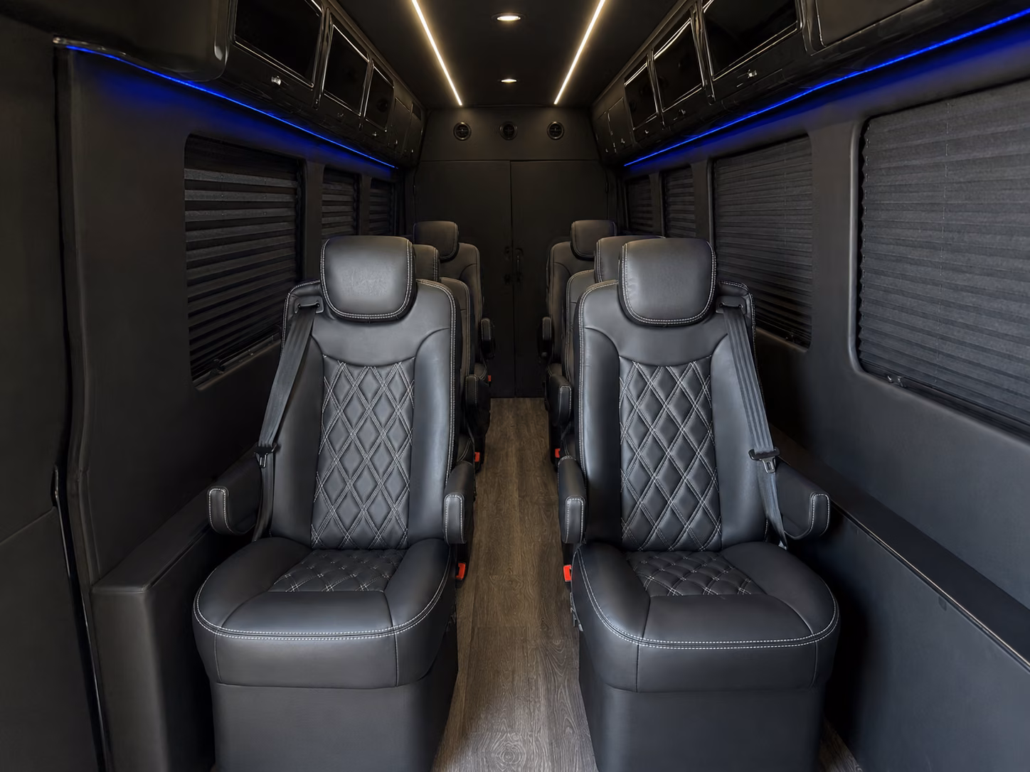 irvine 12 passenger sprinter van inside