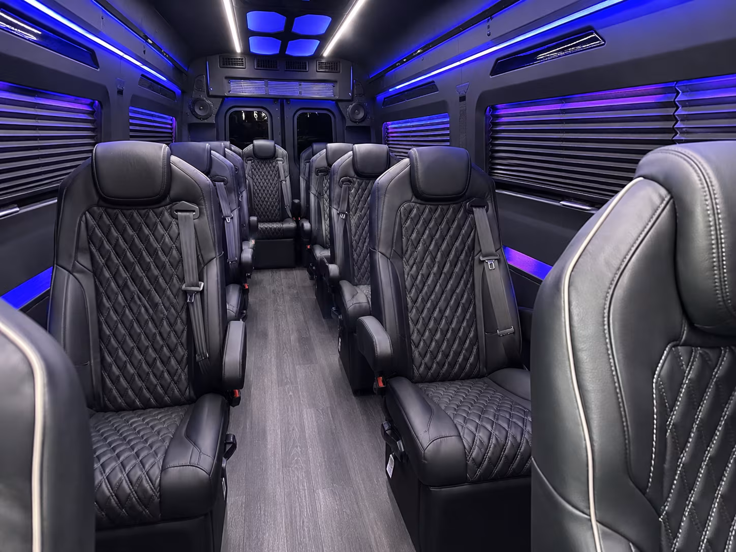 irvine 18 passenger sprinter van inside