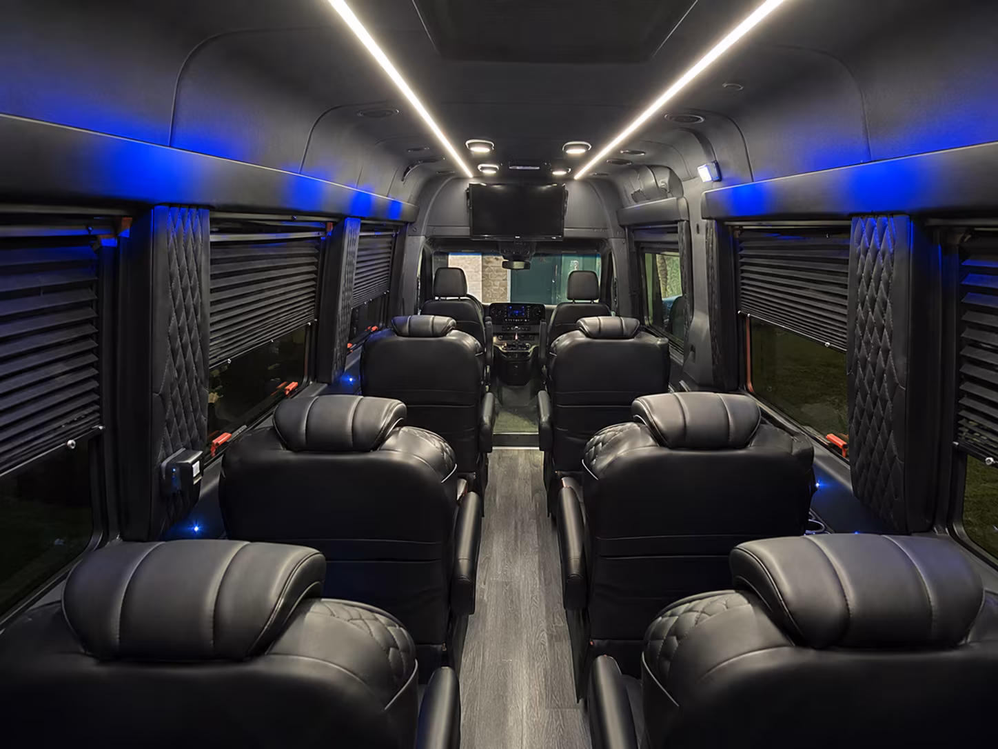 irvine 18 passenger sprinter van interior