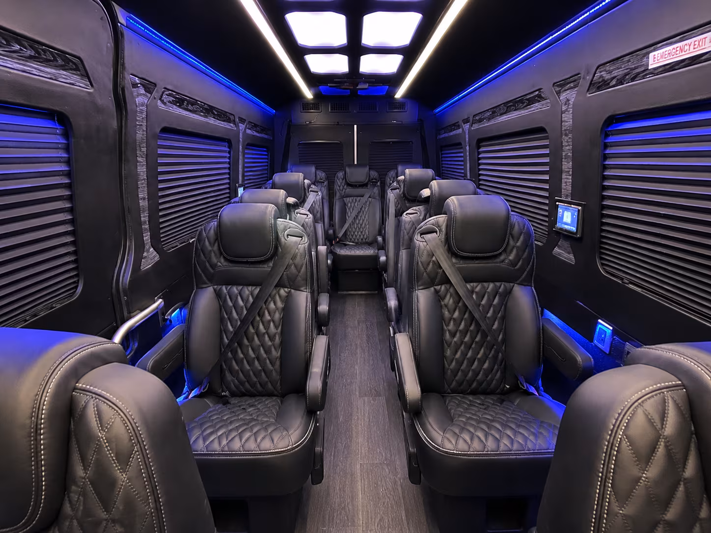 irvine 8 passenger sprinter van interior