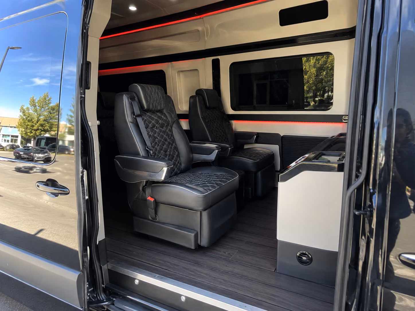 temporary employee shuttle sprinter vans for office relocations construction projects and campus events in irvine